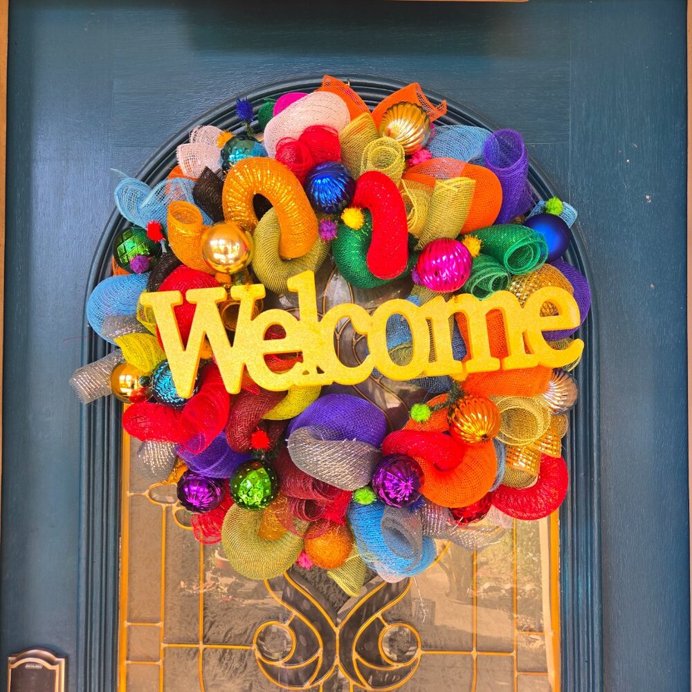 Fun & Colorful Welcome Wreath